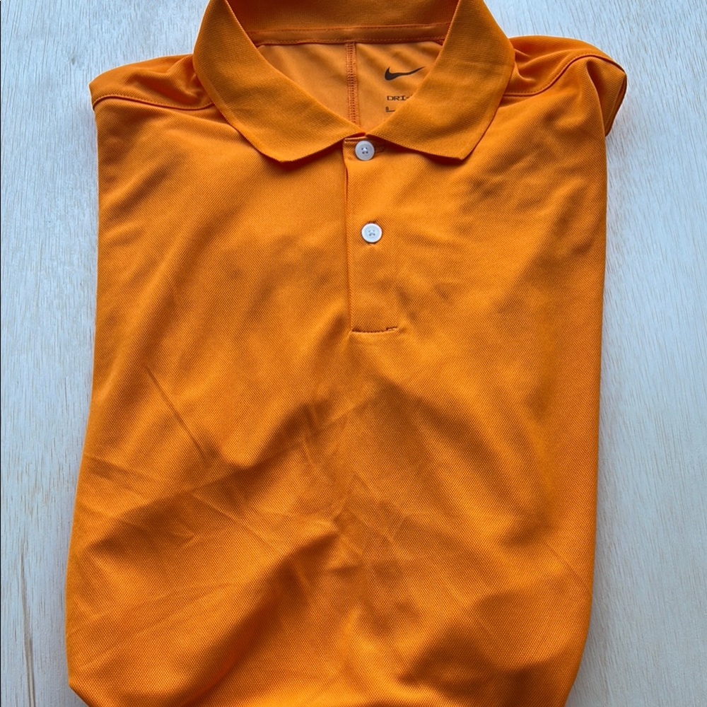 Nike Mens Dri-FIT Victory Solid Polo Orange Golf Shirt GM1043 Small NWT